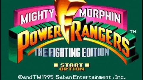 Mighty Morphin Power Rangers - The Fighting Edition (Full gameplay) - Snes