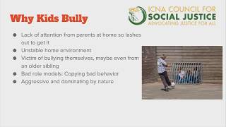 Anti-Bullying Workshop: Training for Students and Parents | ICNA CSJ