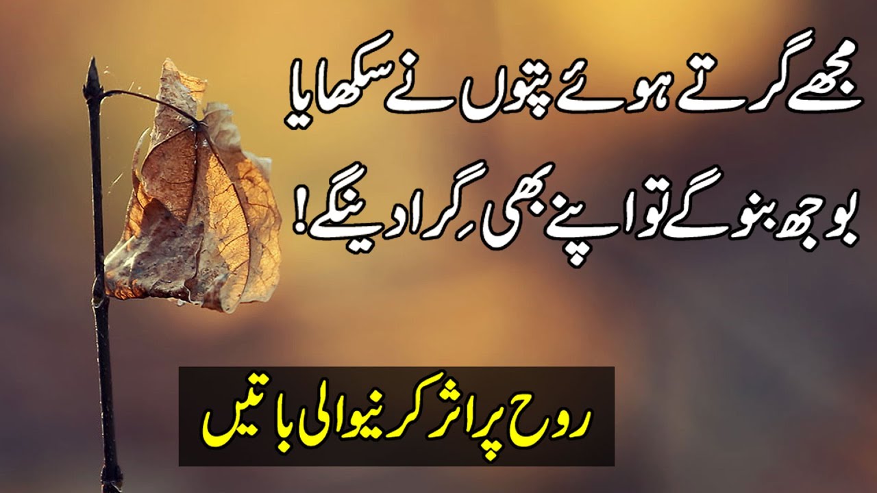 Sad Urdu Quotes | Urdu Poetry | Heart Touching Poetry In Urdu | Hindi Urdu Poetry Status | Shayari