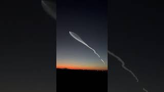 Spacex Falcon 9 Rocket Launch Illuminates The Sunset Sky Over Mexico @ViralSnareRightsManagement