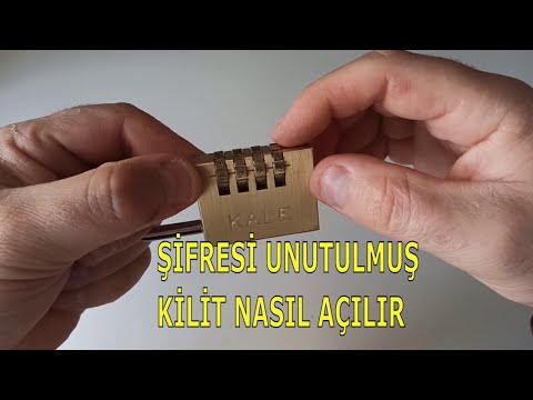 ŞİFRELİ KİLİTİ NASIL AÇILIR ✓ ŞİFRESİ UNUTULMUŞ KİLİT NASIL AÇILIR