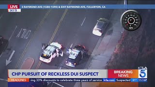 Reckless DUI suspect arrested in Orange County after highspeed chase