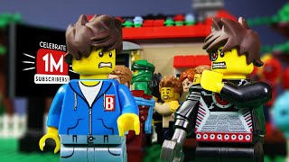 William Ruins Billy's 1M Subscriber Party!? | LEGO Celebration Party Fail | Billy Bricks Stop Motion