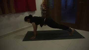 Transition of Wild Thing Pose (Camatkarasana) to Full Wheel Pose (Chakrasana)