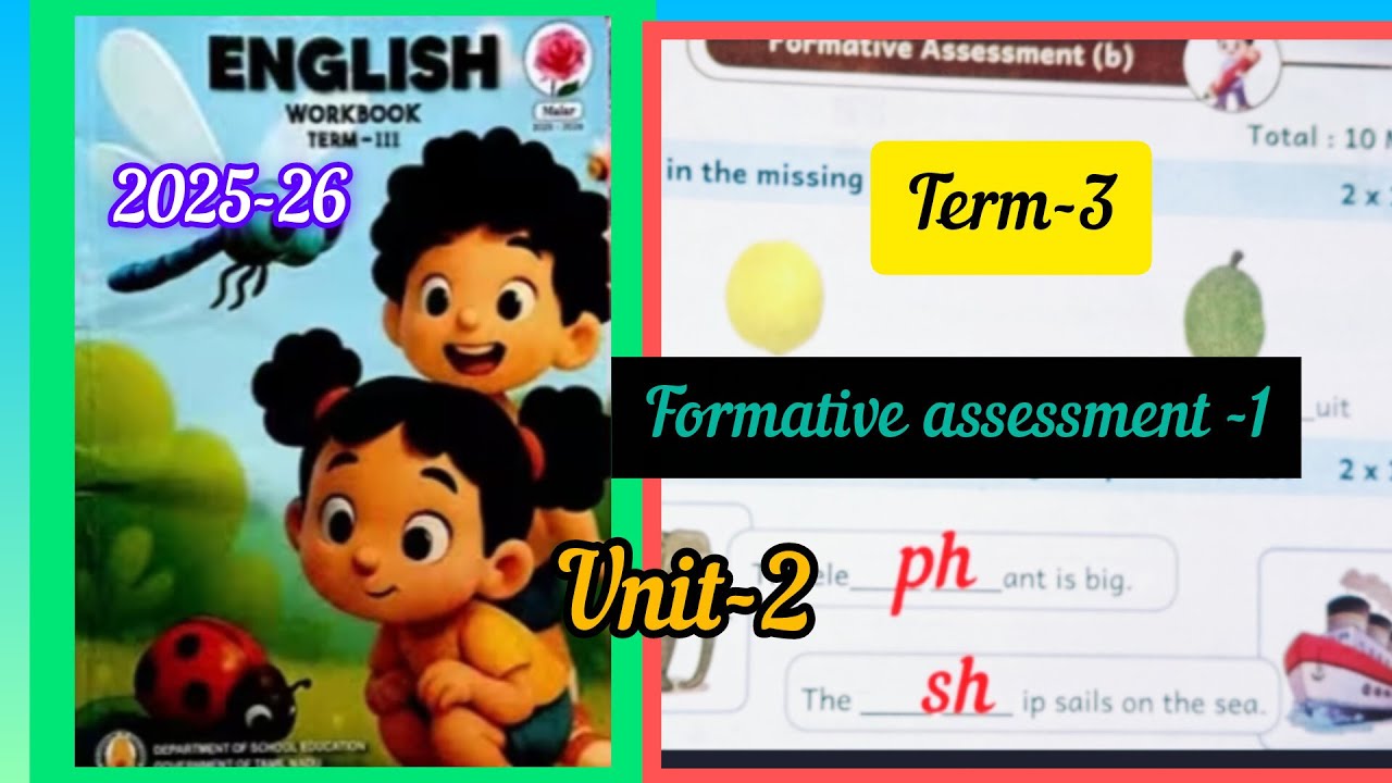 3rd std English, term 3, Formative assessment  1/workbook answers