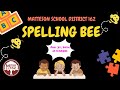 Matteson school district 162 spelling bee 13124