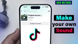 How to make original sound on TikTok | Add Your Own Music To Tik Tok