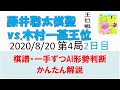 藤井聡太vs木村一基王位 第61期王位戦第4局2日目一手ずつAI形勢判断棋譜かんたん解説