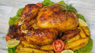 دجاجة روتي في الفرن بتتبيلة رائعة ألذ من المطاعم poulet rôti