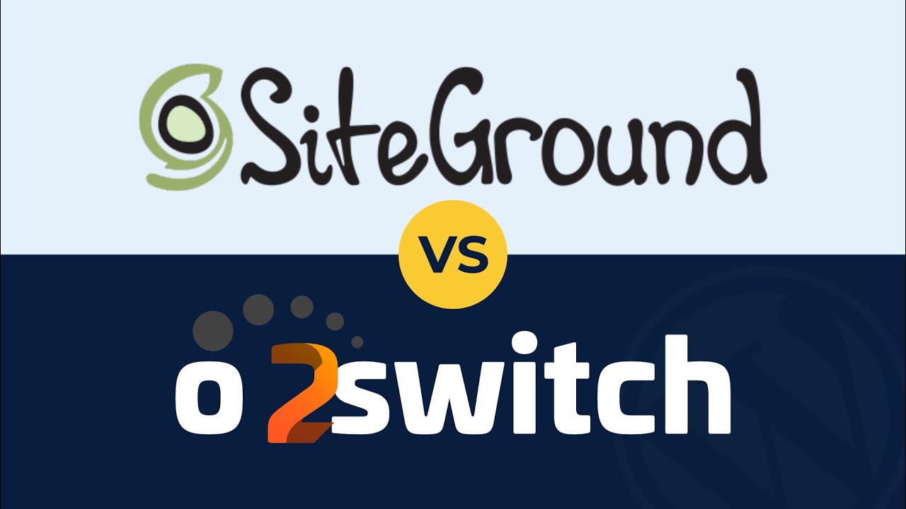 Le Réseau Webissimo 20 o2switch ou Siteground: Quel Hébergement WordPress Choisir en 2021 ?