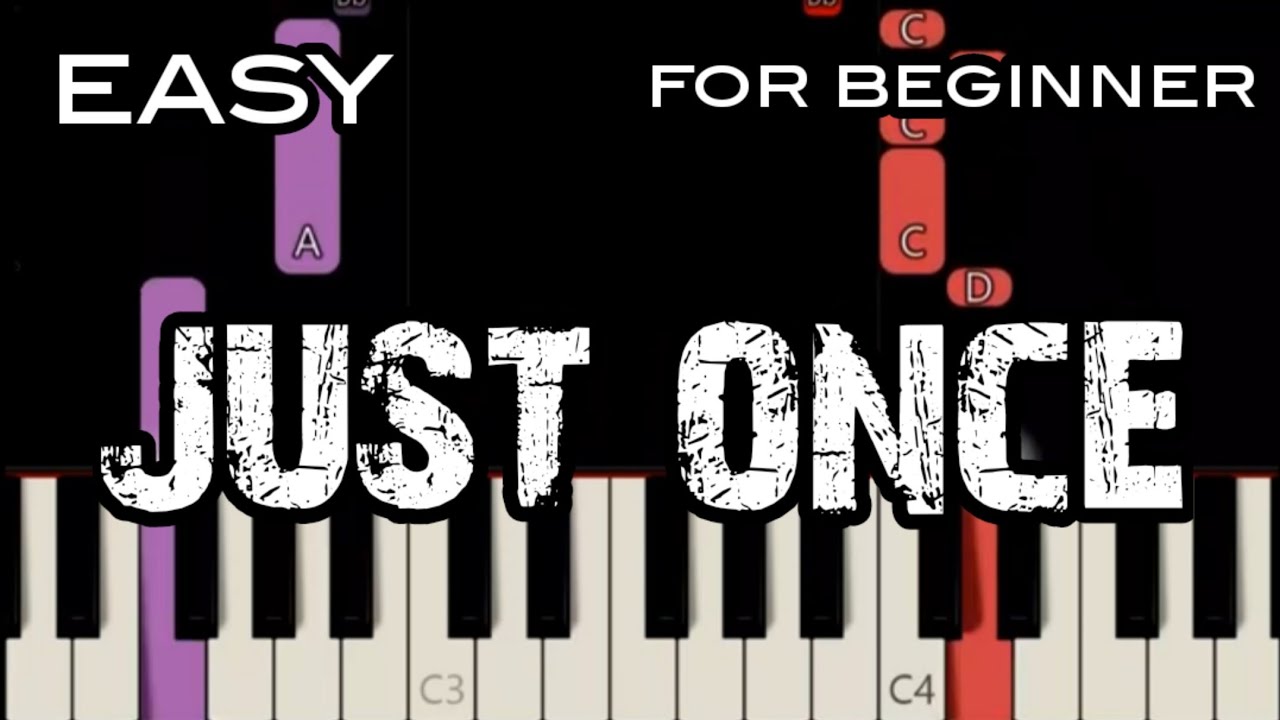 JUST ONCE - JAMES INGRAM | SLOW & EASY PIANO