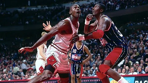 1997 NBA Houston Rockets at Chicago Bulls, January 11, 1997, Black Jesus Jordan vs. Hakeem The Dream