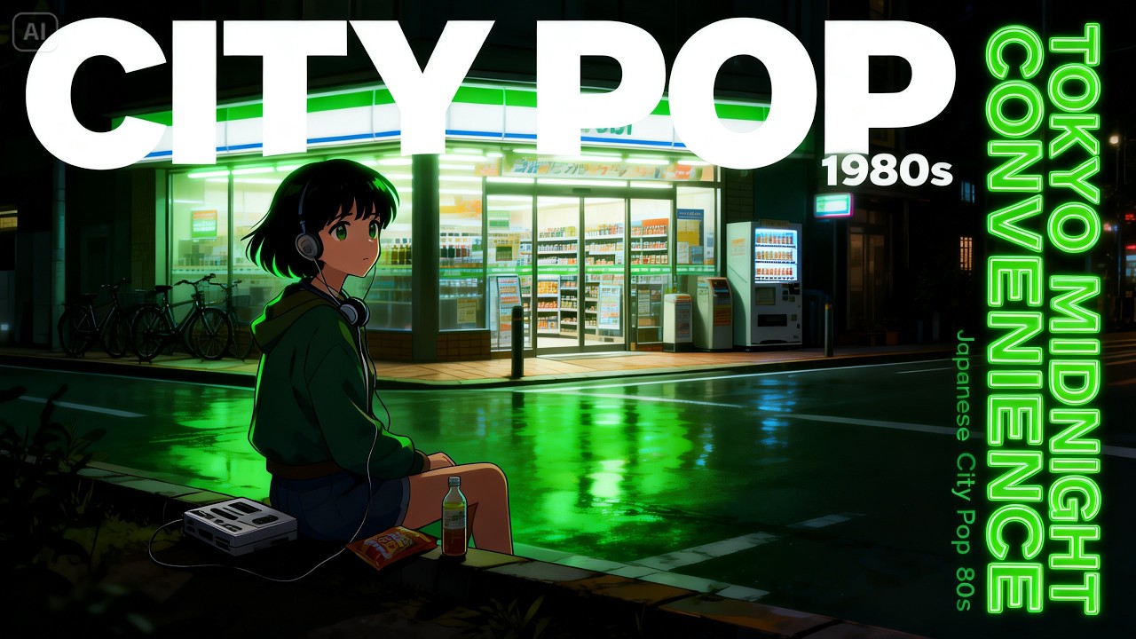 Japanese City Pop 80s – Tokyo Midnight Convenience Store 🌃 | Neon