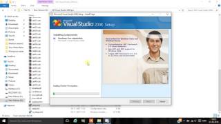 how to install visual studio 2008 in windows 10 latest