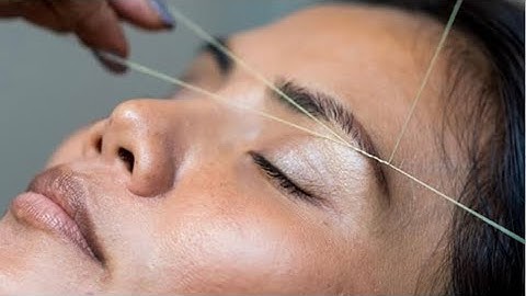 ||How to hold and work with thread to removefacial hairs | Threading technique