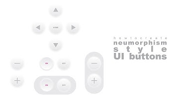 Draw with me | How to create neumorphism style UI buttons | Adobe Illustrator | For Beginners 101