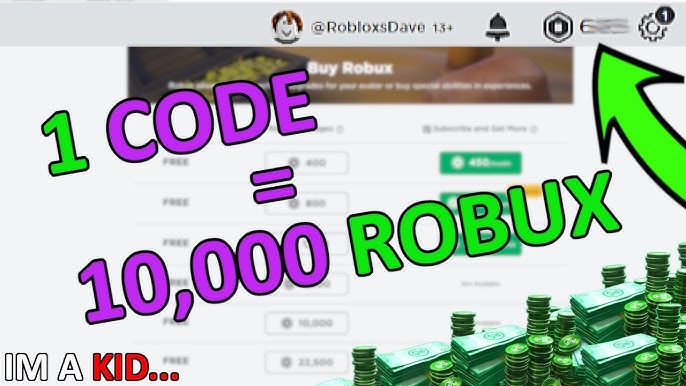 ENTER THIS PROMO CODE FOR FREE ROBUX! (10,000 ROBUX) April 2020 