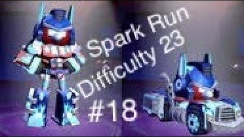 (Angry Birds Transformers) Gameplay (Part 18) of SPARK RUN Difficulty 23 as Energon Optimus Prime