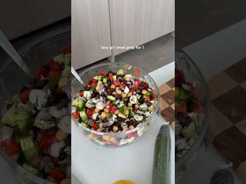 LAZY GIRL MEAL PREP FOR 1! 🥗 ep 1!