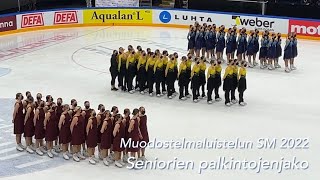 Palkintojenjako 🥇🥈🥉  Medal Ceremony - Seniors - Muodostelmaluistelun SM 2022