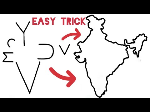 How to draw map of India--free... - Arts and Crafts Videos | Facebook