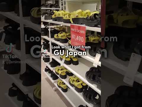 Cutest Sandals From Gu Japan! Japanhaul Japan Japantravel Japantrip Gu Japanshopping Haul