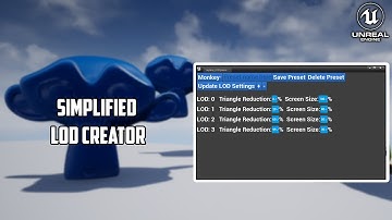 Auto LOD Creator for UE4