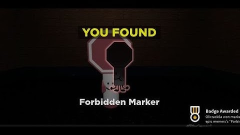 How to get FORBIDDEN marker in FIND THE MARKERS Roblox [ Updated 2025 ]