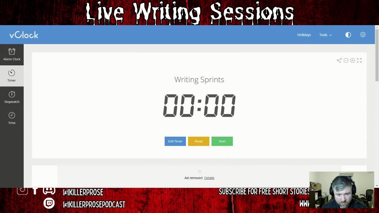Live Writing Sprints