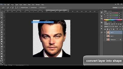 how to convert layer to shape in photoshop CC