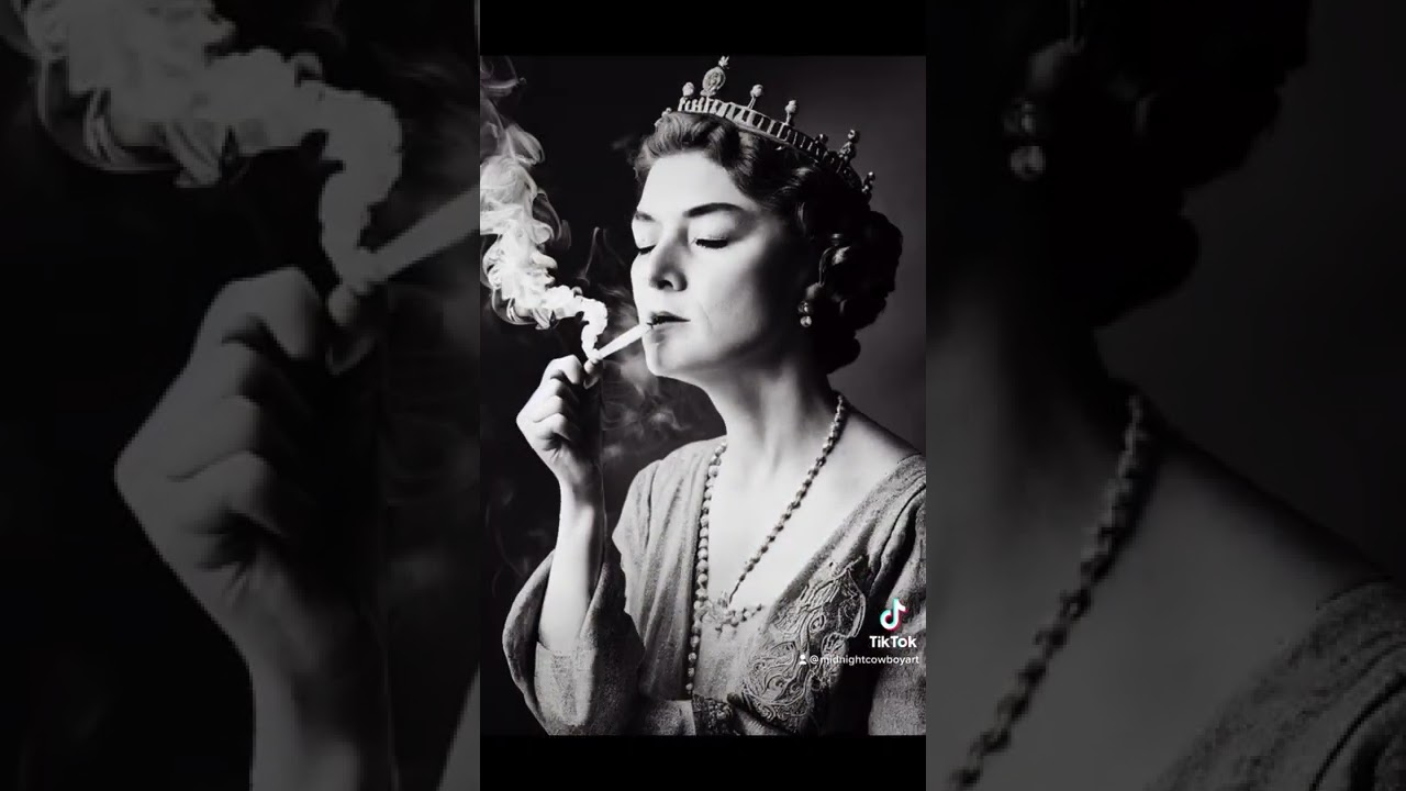 AI draws Queen Elizabeth smoking a cigarette