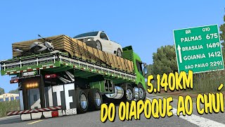 DO OIAPOQUE AO CHUÍ NA P360  5.000 KM NA PRESSÃO  MAPA EAA ETS 2