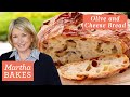 Martha Stewart's Olive and Cheese Bread | Martha Bakes | Martha Stewart