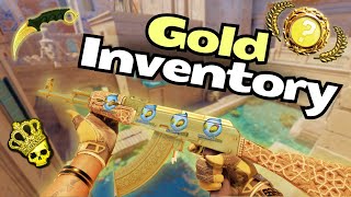 THE BEST GOLD INVENTORY IN CS2 (GOLD GOLD GOLD)