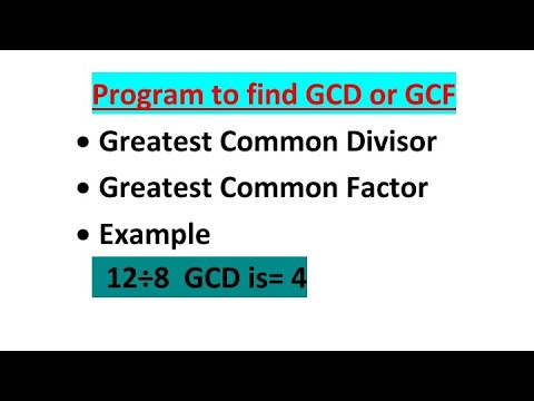 Program to find GCD or GCF in C++ || Program to find HCD or HCF Using ...