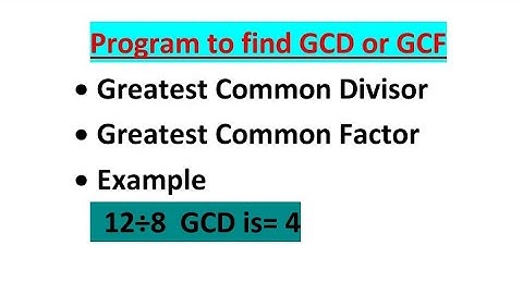 Program to find GCD or GCF in C++ || Program to find HCD or HCF Using and operator