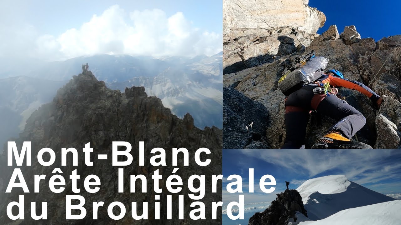 Mont-Blanc Arête Intégrale du Brouillard montagne alpinisme topo Courmayeur Chamonix