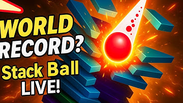 Stack Ball “No Break” Challenge LIVE 🔥 | Can We Cross Level 10,000 Today? | #StackBallLive #spbot