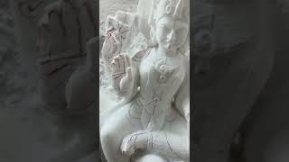 Laxmi mata work in progress order now #god #like #art #clayart #marblemurti #laxmi #god #goldstatue