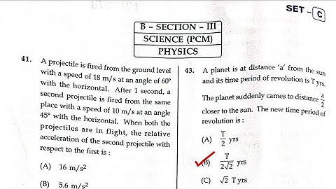 OSSTET Official Answer Key 2021 // Physics (PCM) Science Paper 1 // OSSTET Answer Key 2021