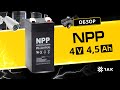 NP 4.5 A/h, 4 V: технические характеристики аккумуляторной батареи