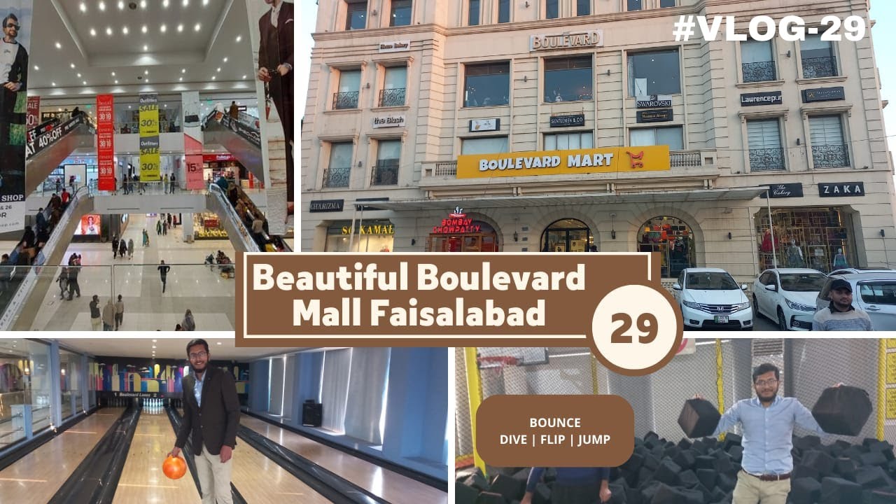 BEAUTIFUL BOULEVARD MALL IN FAISALABAD BOWLING GAME BOUNCE JUMP