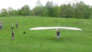 Solo Hang Gliding @ Mountain Wings - Navjot 2nd Downhill.AVI