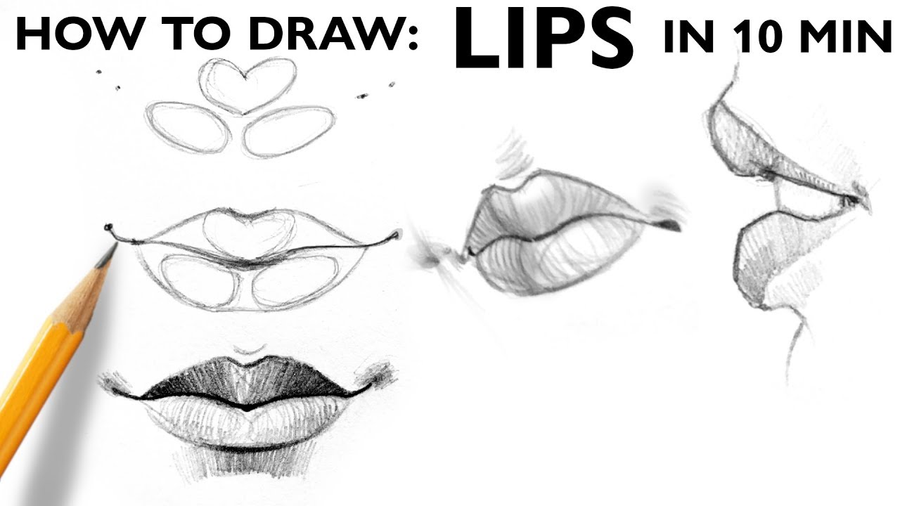 How To Draw Lips  Lips drawing Drawing people Lip drawing