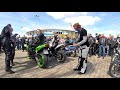 Zlot Toruń 22 04 2018 Konkurs na najgłośniejszy tłumik Motoziomki Dominator, SKB , Akropowic