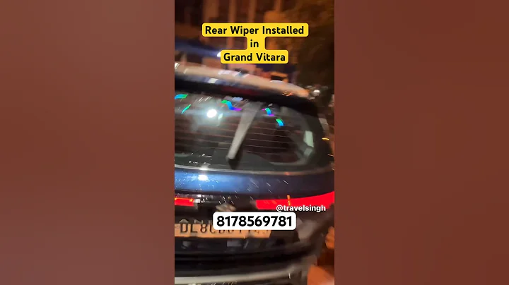 Rear wiper Installed #vitara #grandvitaramodified #grandvitara #shortvideo #shorts #shortsbeta