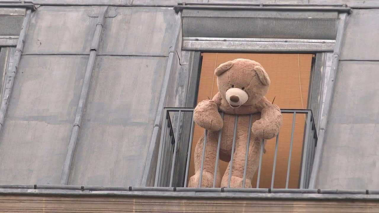 Persistente De todos modos perdí mi camino Osos de peluche gigantes en pleno París | AFP - YouTube