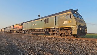 9793V SSR down empty grainy (RL, BRM, C), Melbourne to Murtoa, 0650, 18\/9\/25, Murtoa VIC 