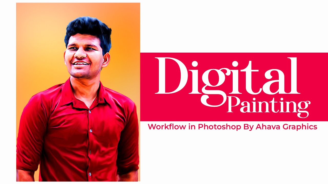 Digital Painting Workflow in Photoshop | Ahava Graphics - YouTube
