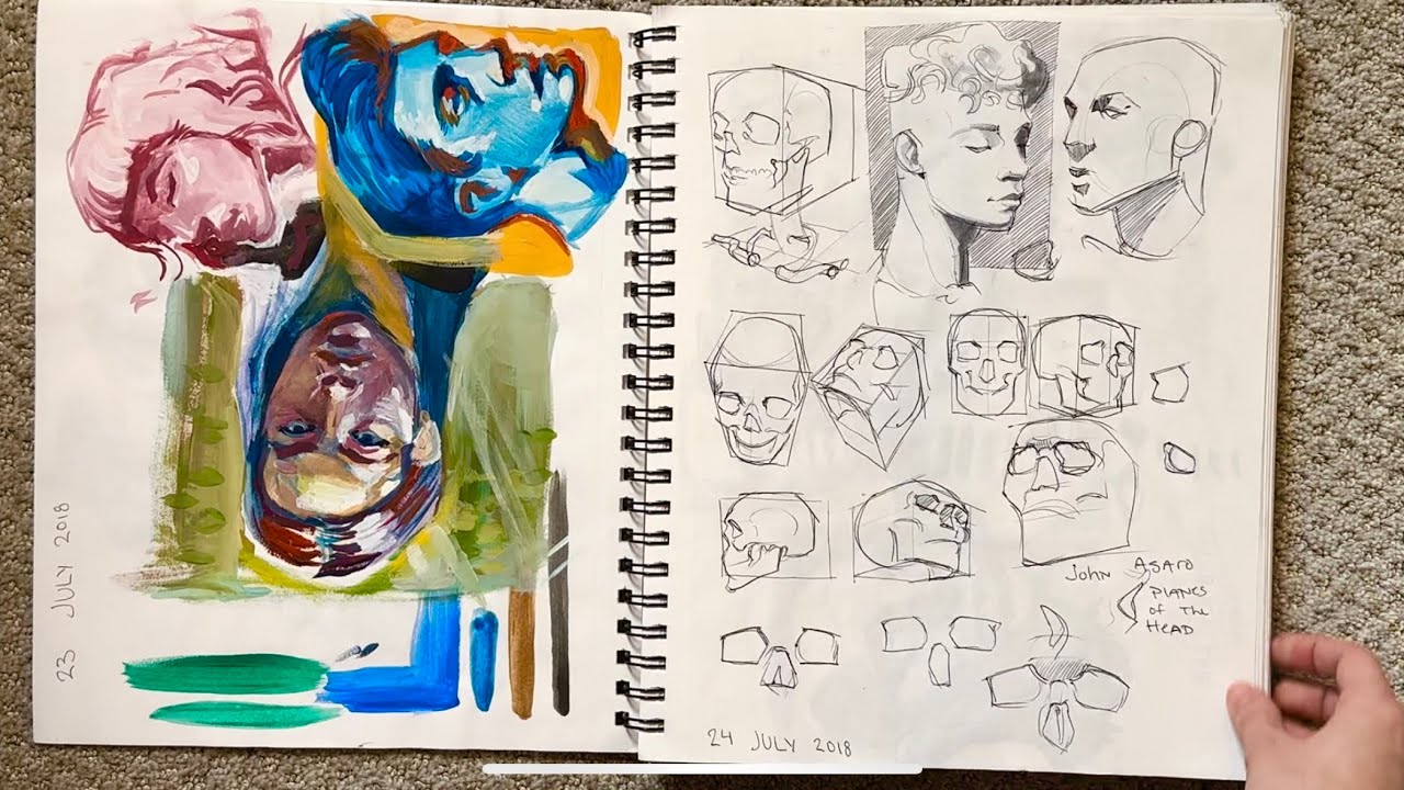 Going through old sketchbooks (2018-2020) Part 10 - YouTube